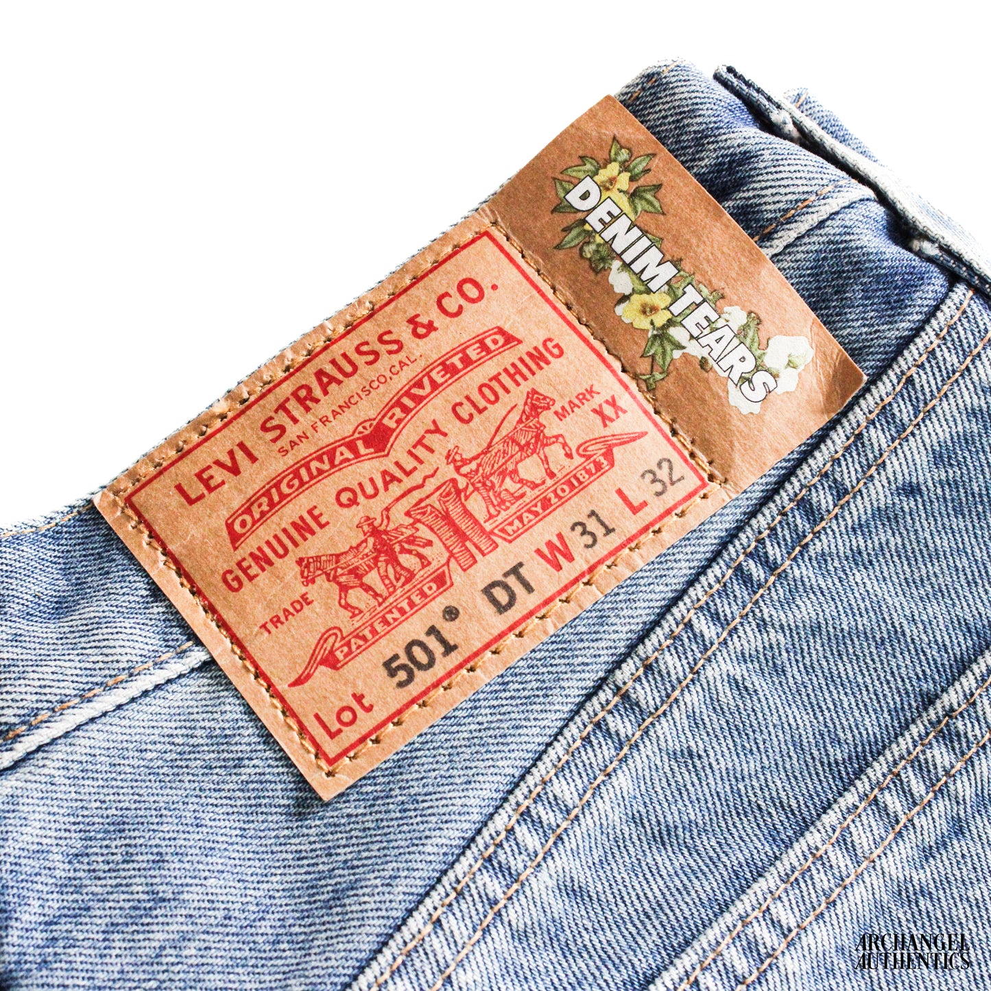 Denim Tears x Levi's Cotton Wreath Jean Light Wash