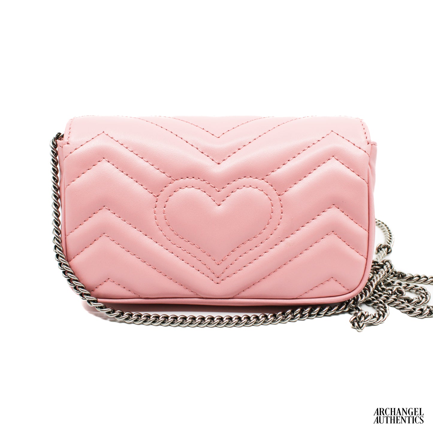 Gucci GG Marmont Matelasse Shoulder Bag Mini Pastel Pink