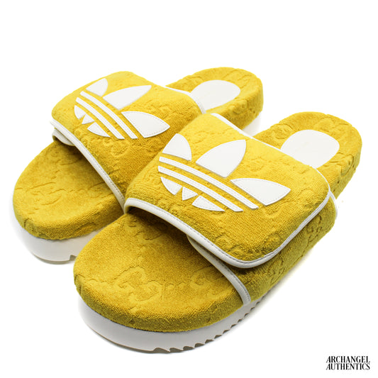 Gucci x Adidas GG Platform Sandal Yellow