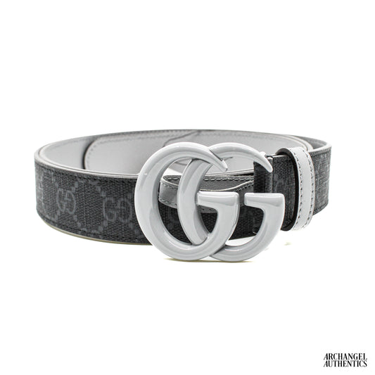 Gucci GG Supreme Monogram Belt Black/Grey