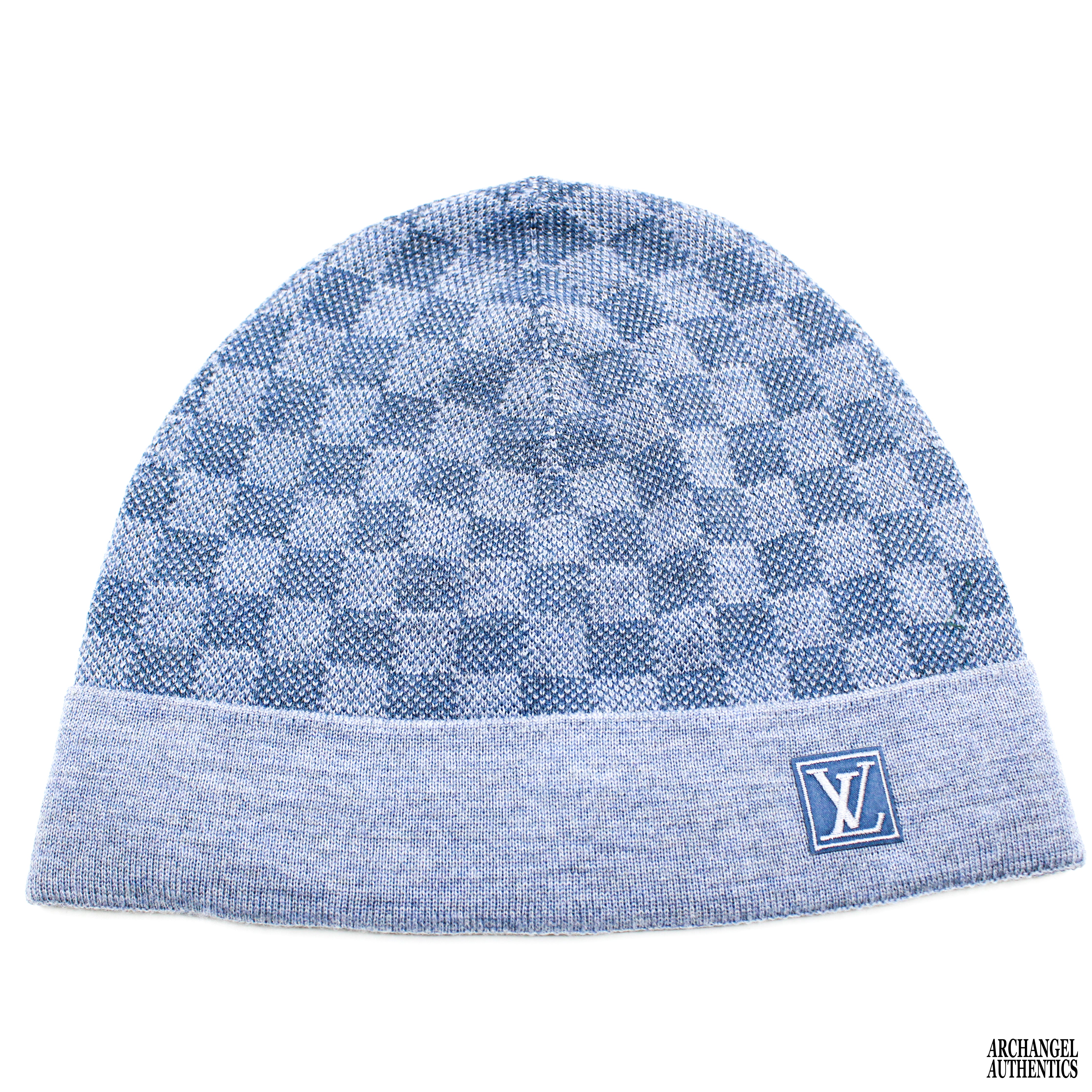 Louis Vuitton Petit Damier Beanie - Blue Hats, Accessories - LOU686941