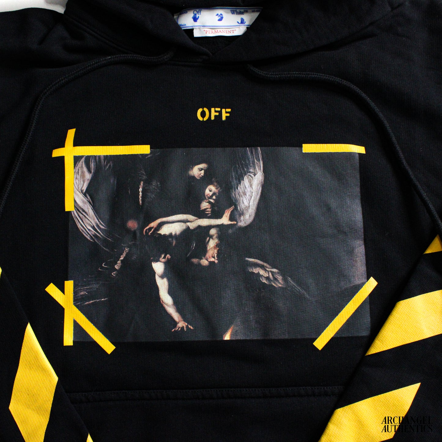 Off-White Diag Arrow Carav Mercy Skate Hoodie Black/White