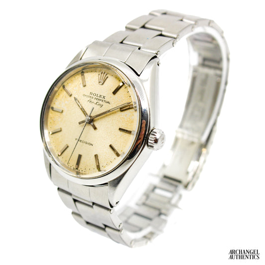 Rolex Air King 1970 Patina Dial "Popcorn Ceiling"