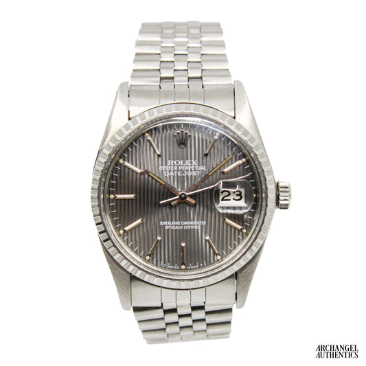 Rolex Datejust 36 16030 Grey Tapestry Dial