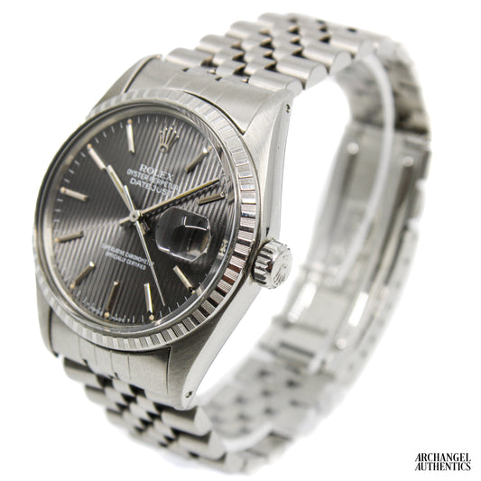 Rolex Datejust 36 16030 Grey Tapestry Dial