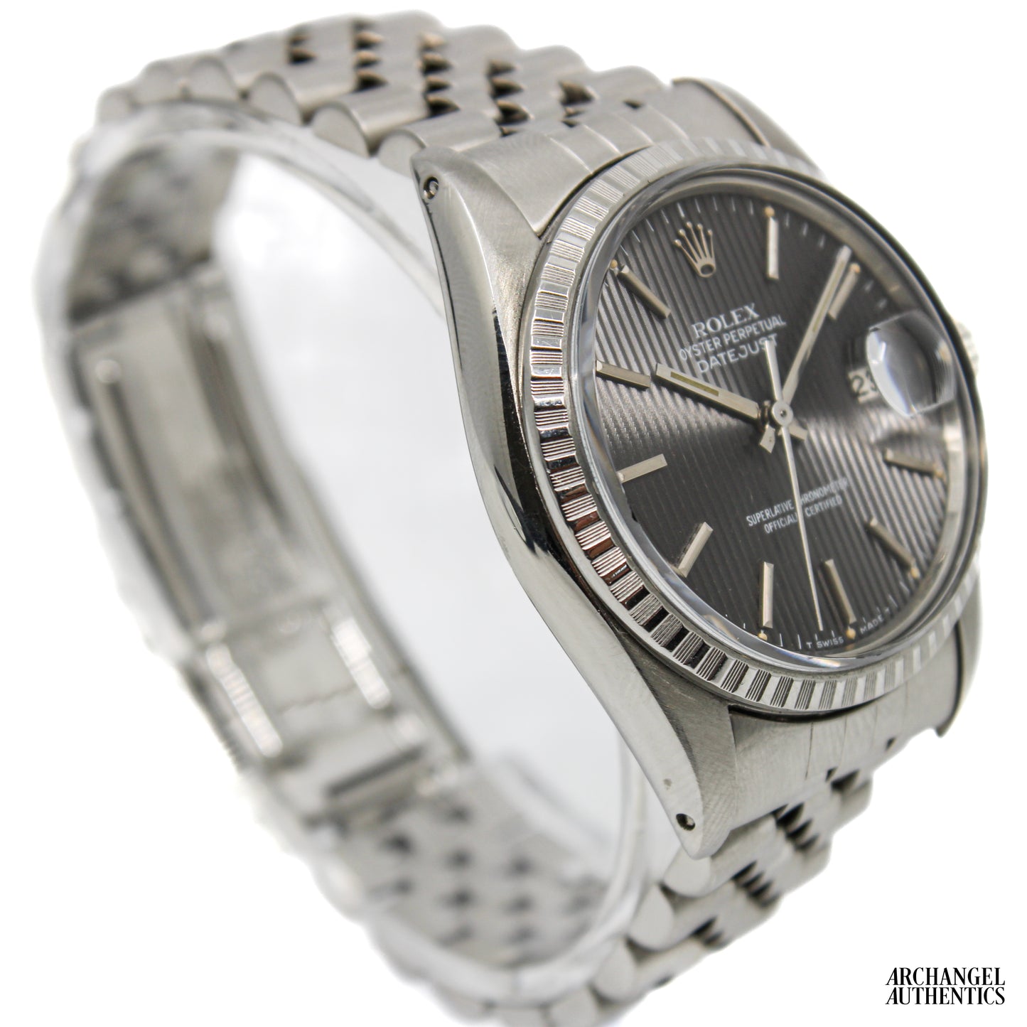 Rolex Datejust 36 16030 Grey Tapestry Dial