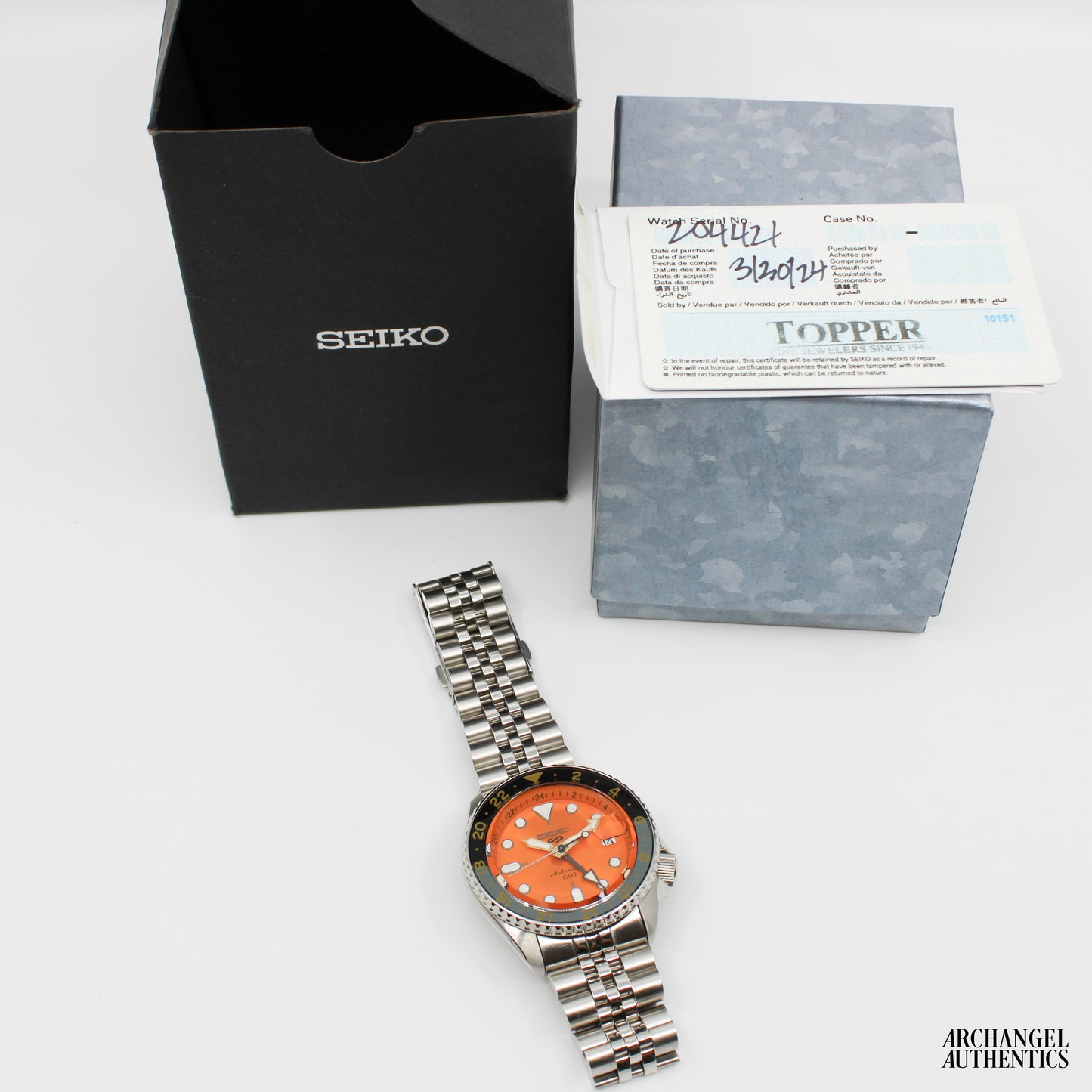 Seiko 5 Sports GMT Orange SSK005