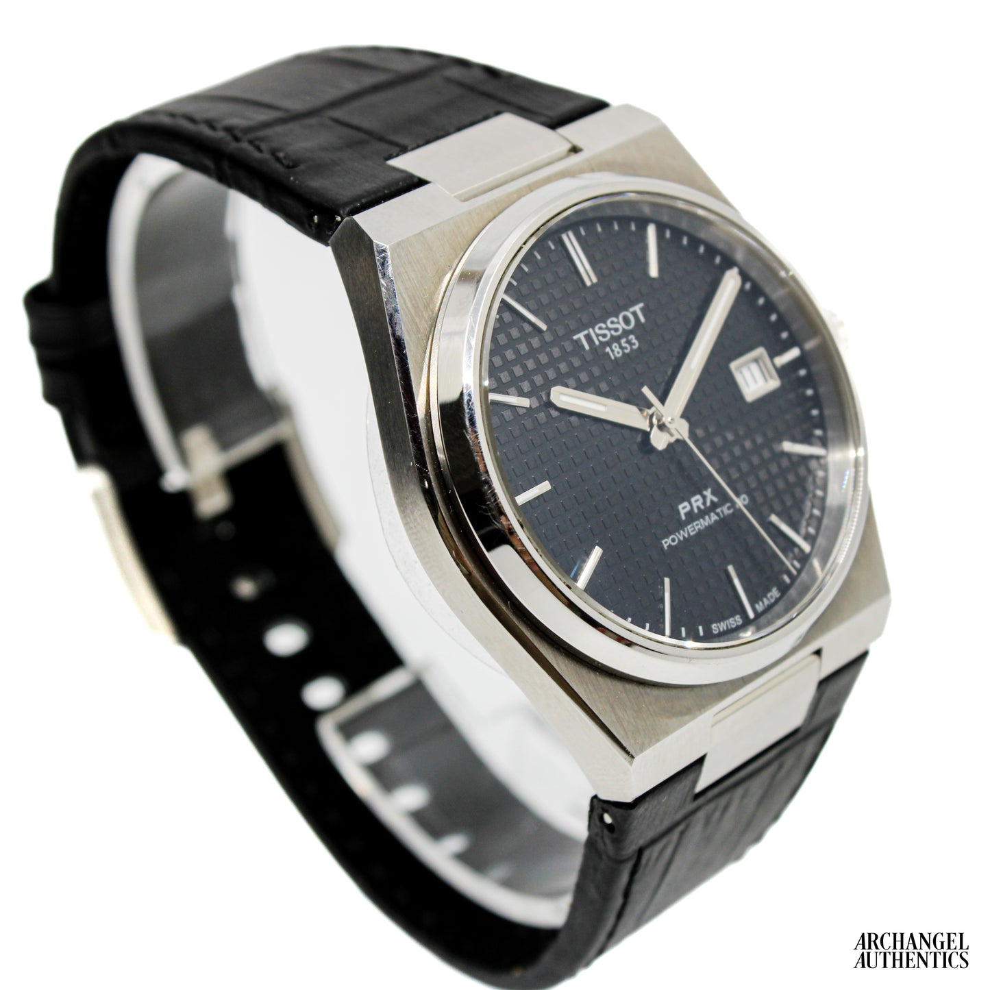 Tissot PRX Powermatic 80 Black w/ Leather Strap T137.407.16.051.00