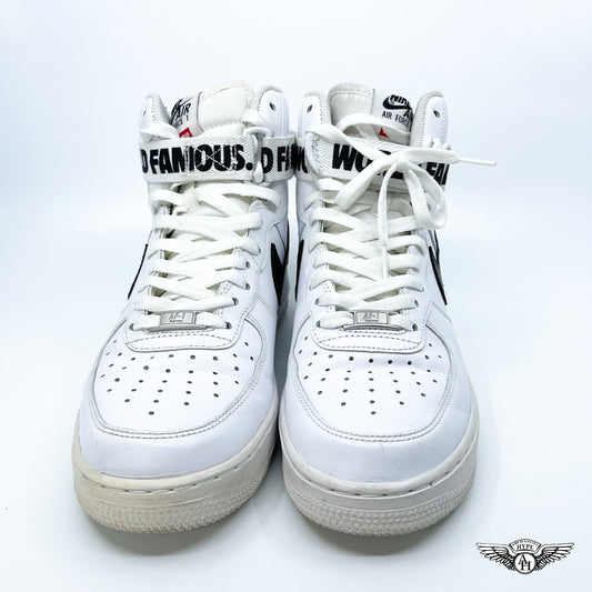 Nike Air Force 1 Alto Supremo Mundo Famoso Blanco