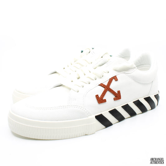 OFF-WHITE Vulc Low Canvas White Red Arrow Black