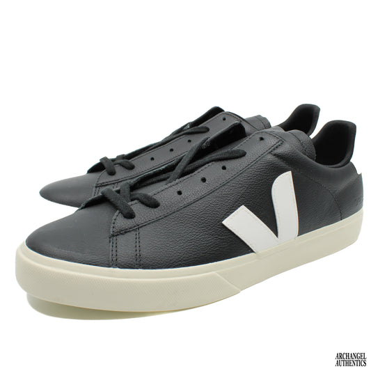 Veja Campo Chromefree Cuero Negro/Blanco